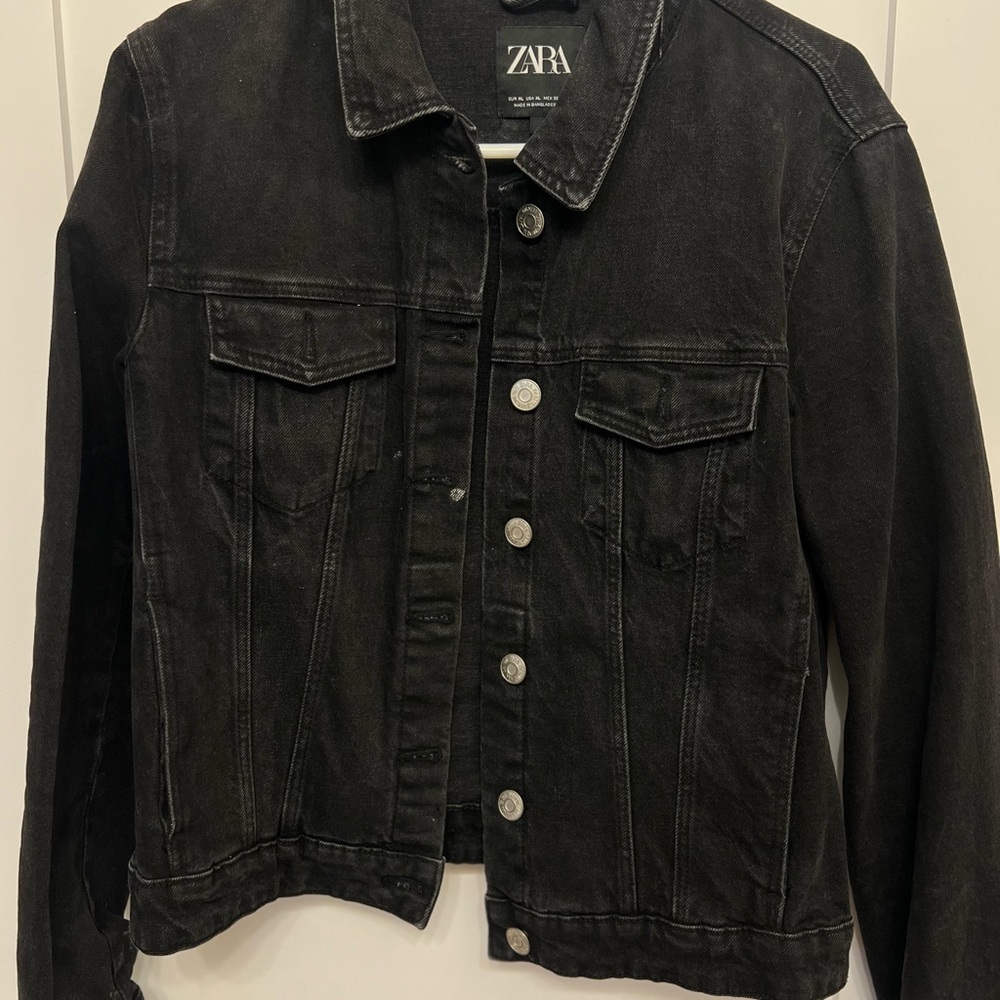 Zara Women's Dark Denim Jacket